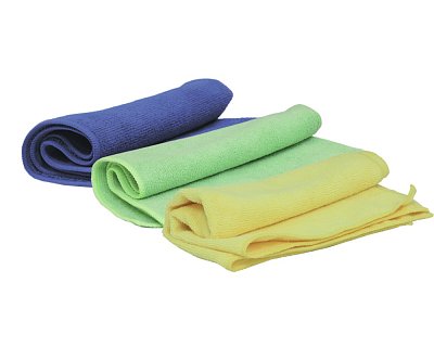 Салфетки полировальные многоразовые из микрофибровой ткани 40 х40см Microfiber Yellow /20 шт уп./